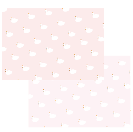 Set papel diseño Cisne x2